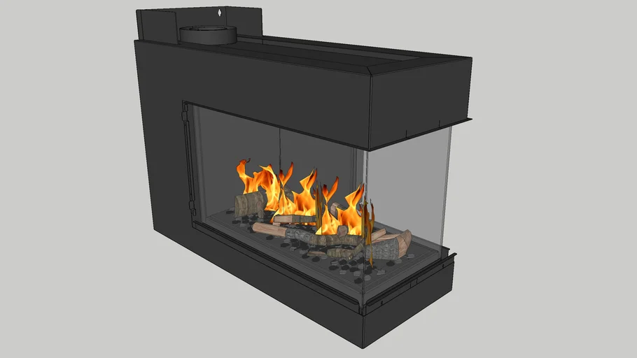 Bellfires Room Divider Medium L3 frameless 3D Warehouse