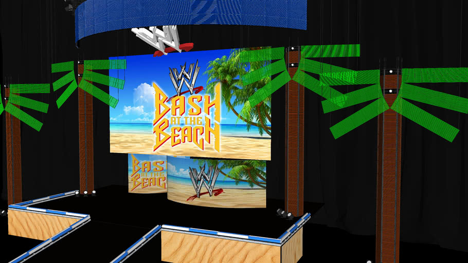 WWE Bash At The Beach Concept Stage Set 3D Warehouse