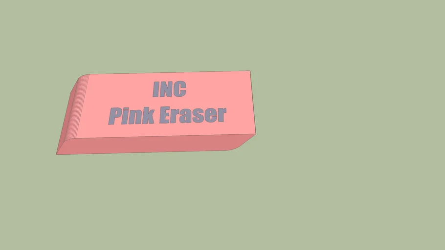 Pink Eraser 3D Warehouse