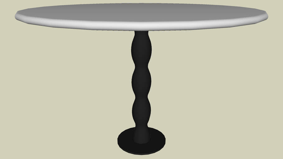 Forms+Surfaces® Wave™ Table, table height, 42" round top, 10.5" base