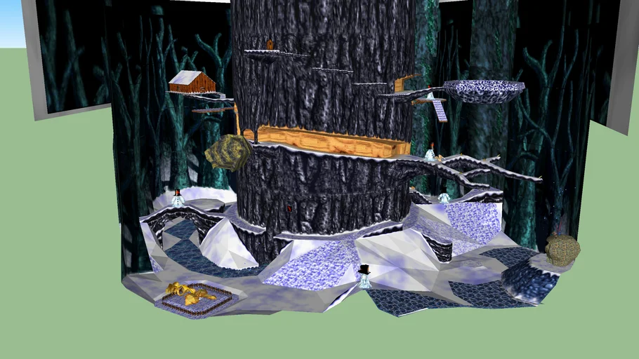 banjo kazooie click clock wood winter 3D Warehouse