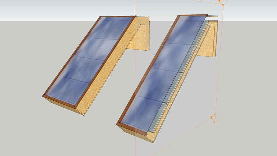 Passive Solar Window Heater (thermosyphon) 3D Warehouse