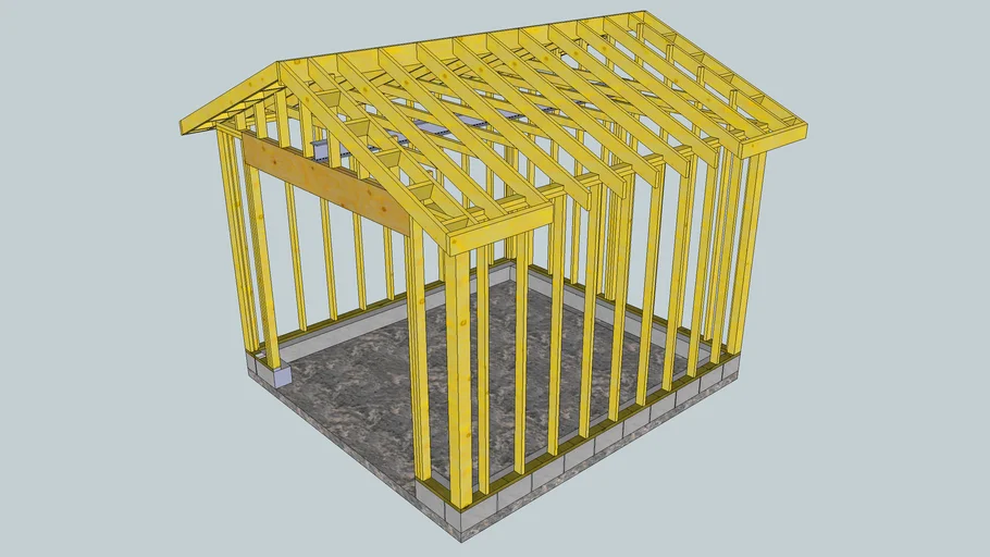 Pump House Framing | 3D Warehouse