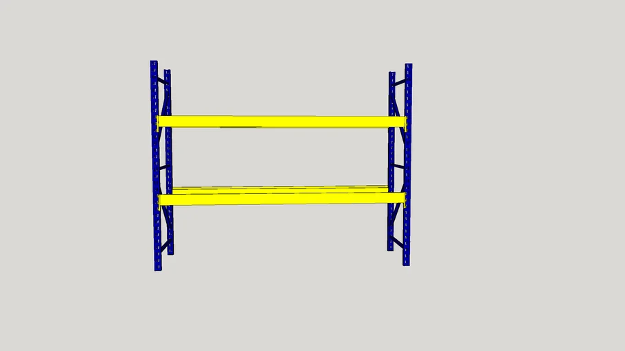 pallet rack Husky Lynx 36x96 | 3D Warehouse