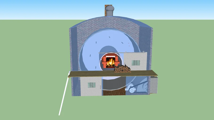 Rotary oven 3D Warehouse