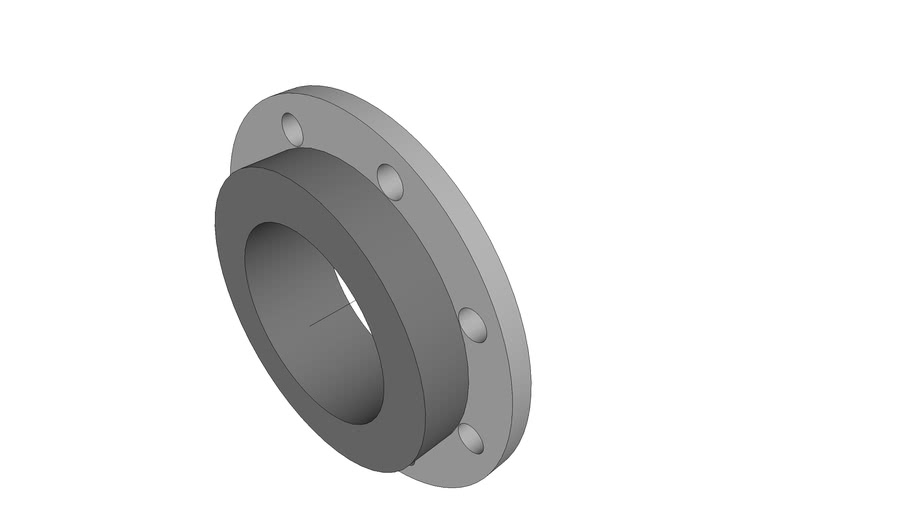 180 HDPE Stub & Flange 3D Warehouse