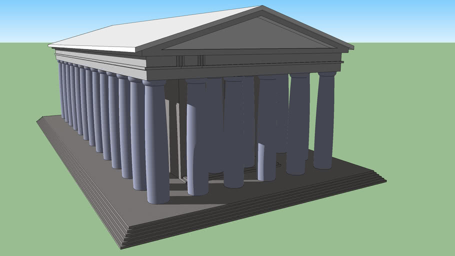 Giant Greek Temple