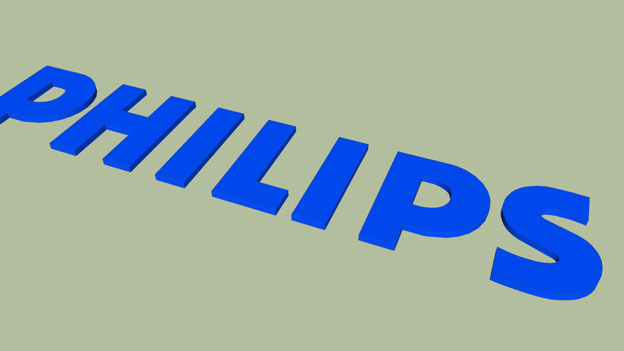 Logo Philips en 3D
