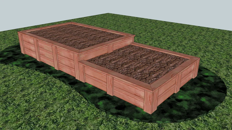 Decorative Raised Garden Bed 