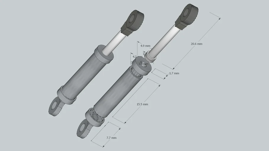 PNEUMATIC PISTON CYLINDER 3D Warehouse