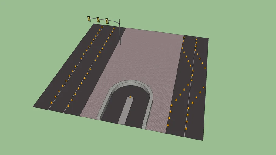 basic road course | 3D Warehouse
