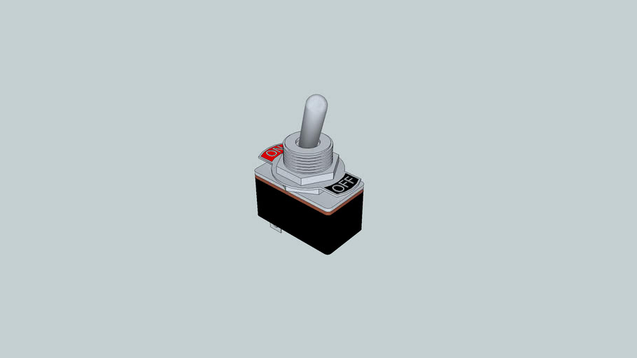Tuimelschakelaar R13-2-05 toggle flip switch | 3D Warehouse