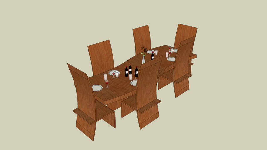 modern diner table