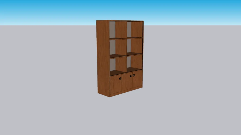 wooden showcase