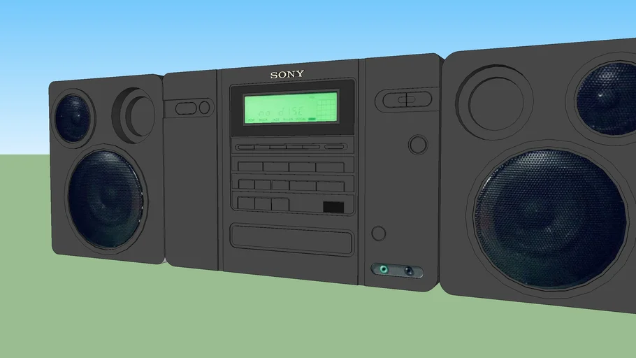 Sony (CFD-757) portable stereo boom box