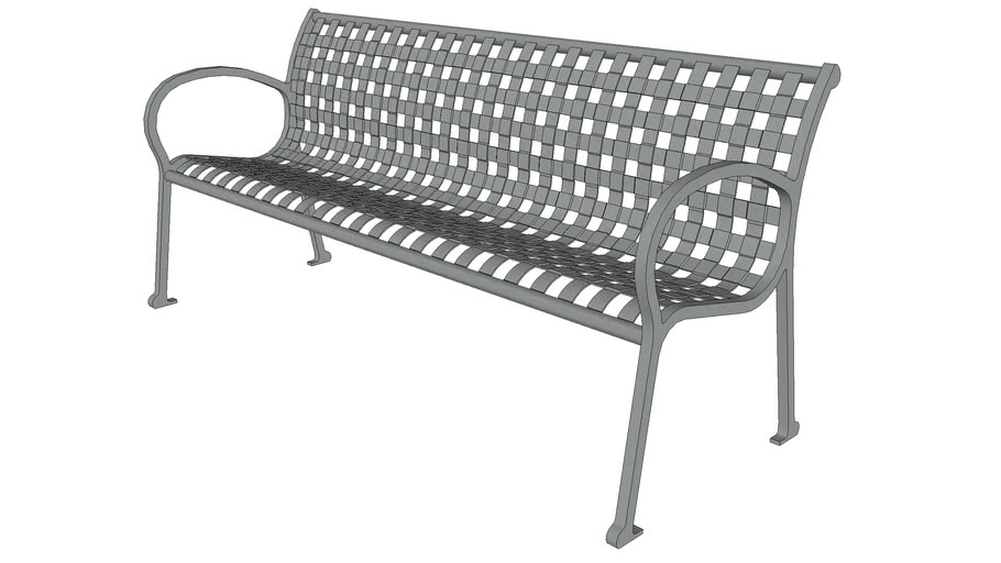 Scarborough 72' Bench 3D Warehouse