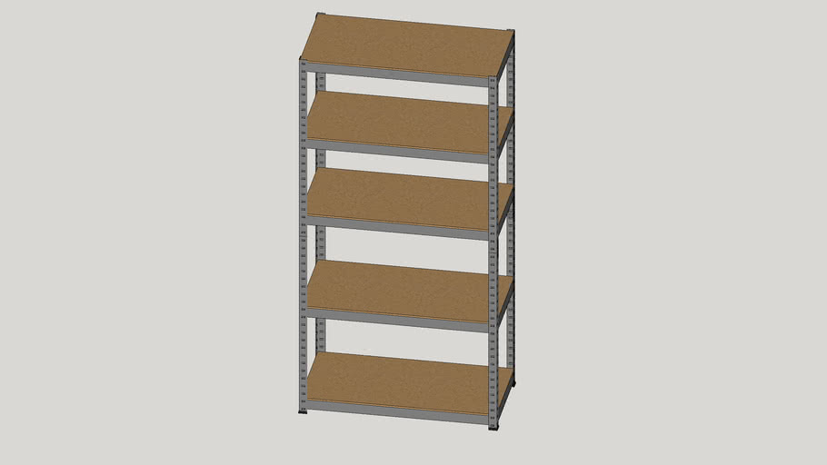 Boltless metal Rack | 3D Warehouse