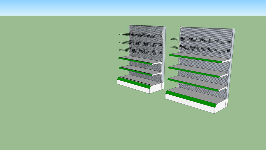 Supermarkets rackd 3D Warehouse