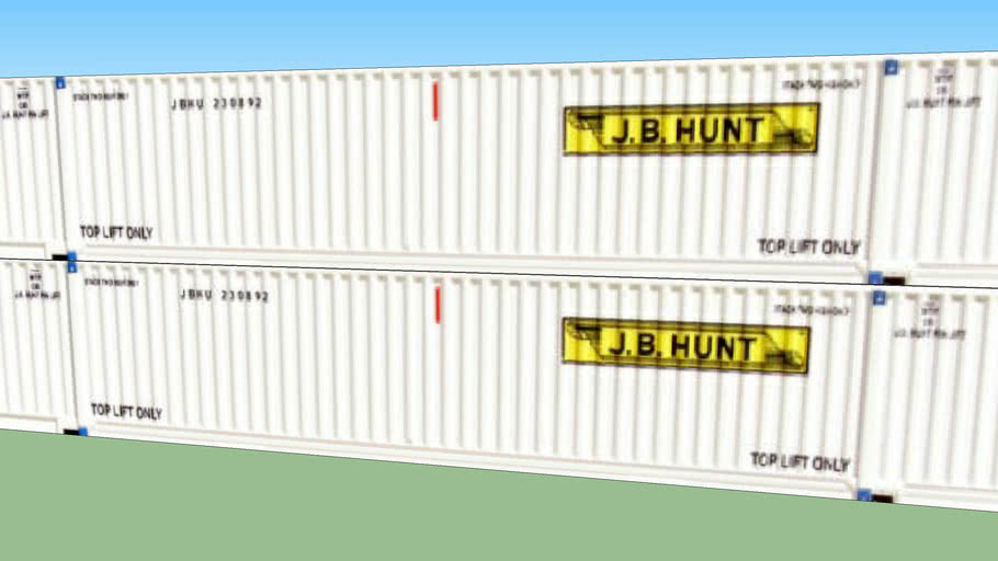 JB Hunt Containers 53' Double Stack 3D Warehouse