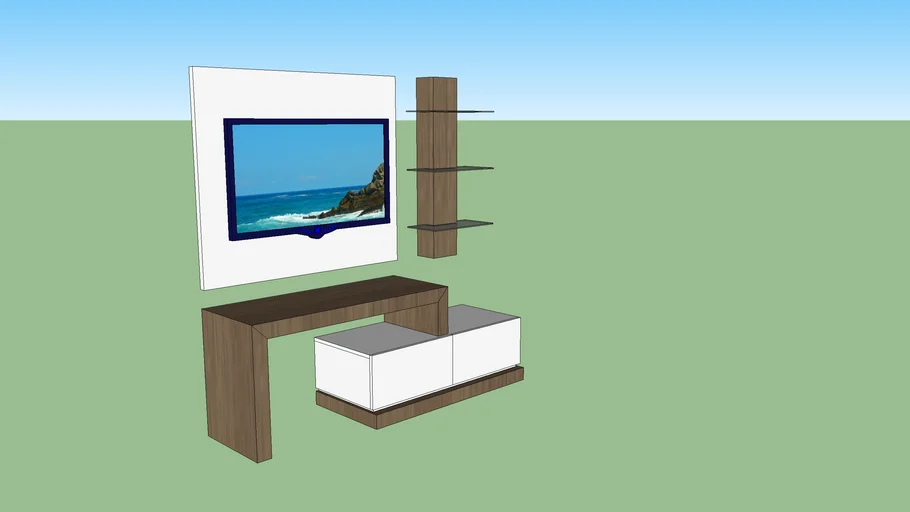 Unveiling the Art of Simplicity: Discover the Minimalist TV Unit 3D