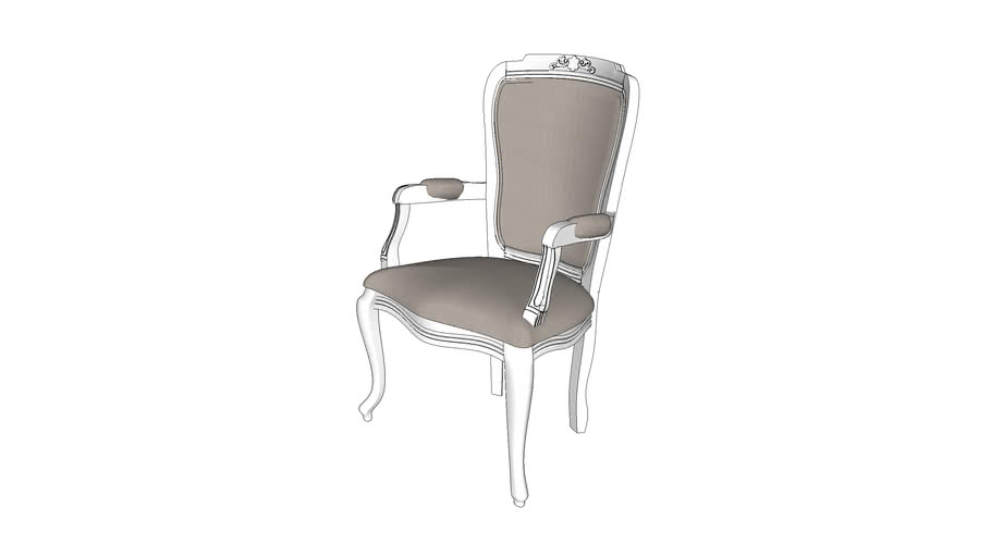 Cadeira Bourbon com braço e tecido - Kleiner Schein