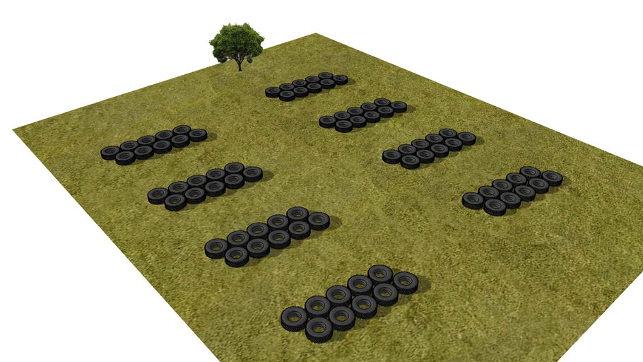 Tire Hop Obstacle 3D Warehouse