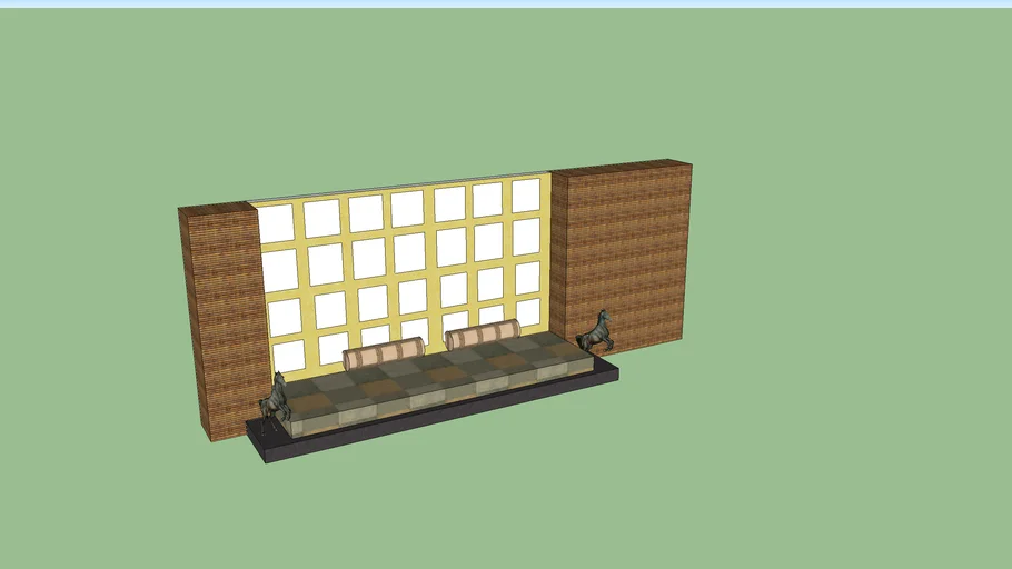 low height seating | 3D Warehouse