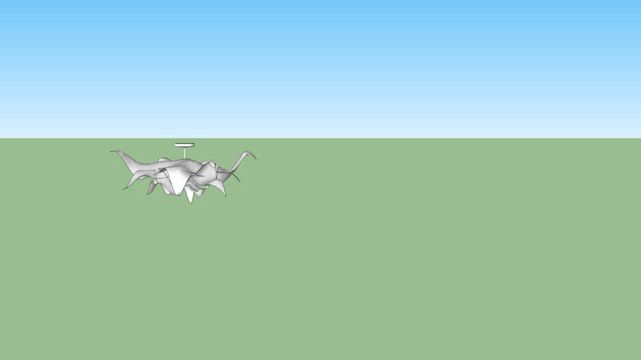 KRUSNING Pendant lamp shade, white, IKEA 3D Warehouse