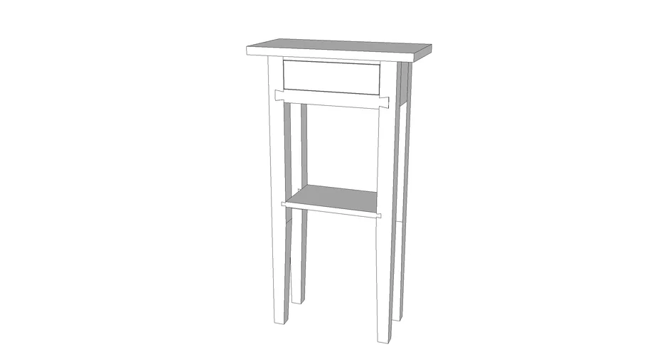 Tall Table With Drawer 3D Warehouse