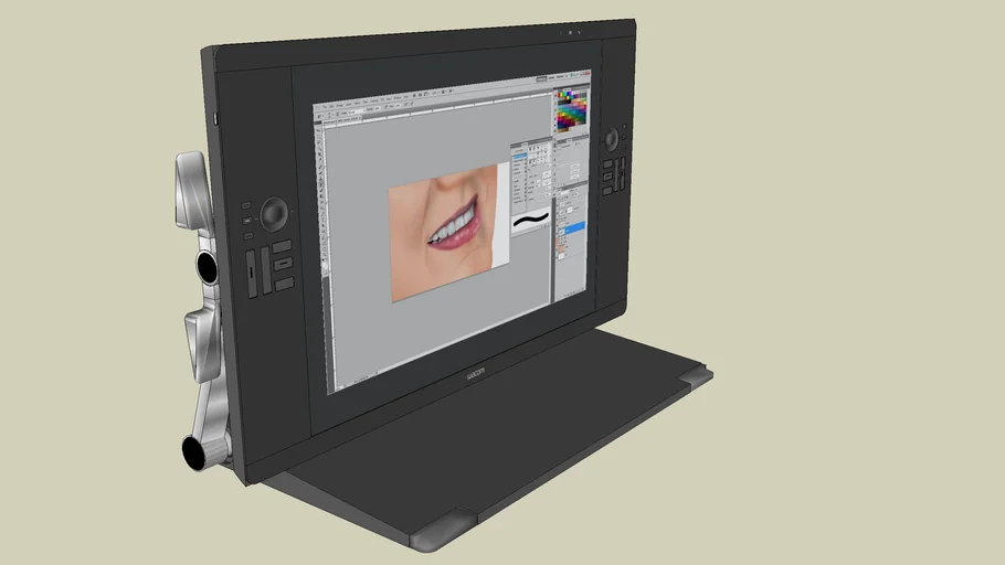 Wacom Cintiq 24HD Pen Display - DTK2400 | 3D Warehouse