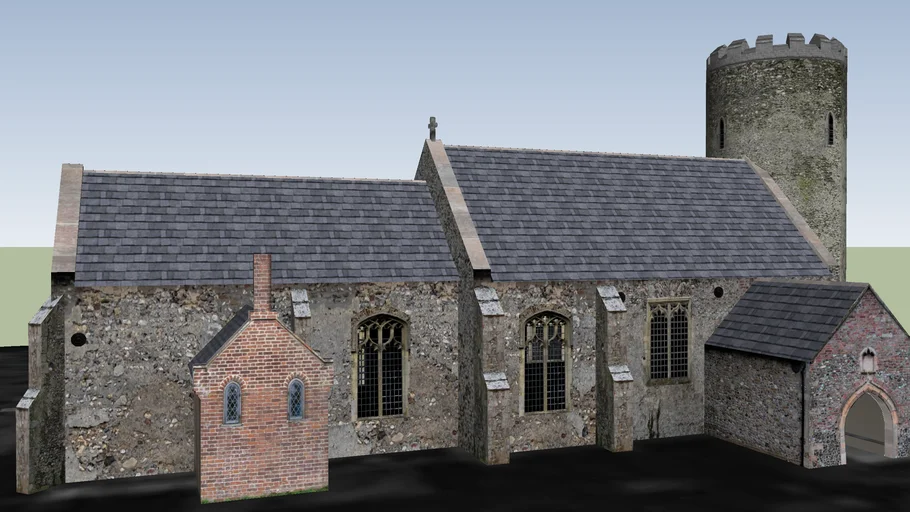 St Margaret's Church, Hardley (Revised model)