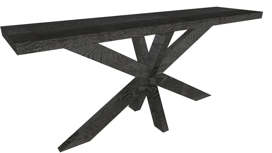 Restoration Hardware 1960s French XBase Console Table 3D Warehouse