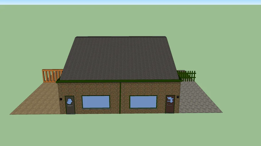 2 onder 1 kapper | 3D Warehouse