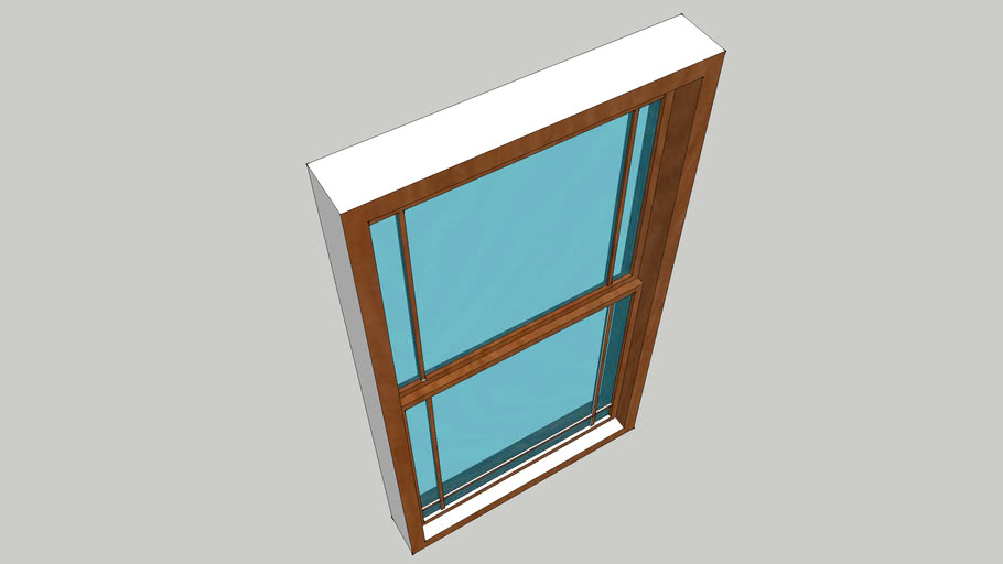 Window With Two Sections | 3D Warehouse