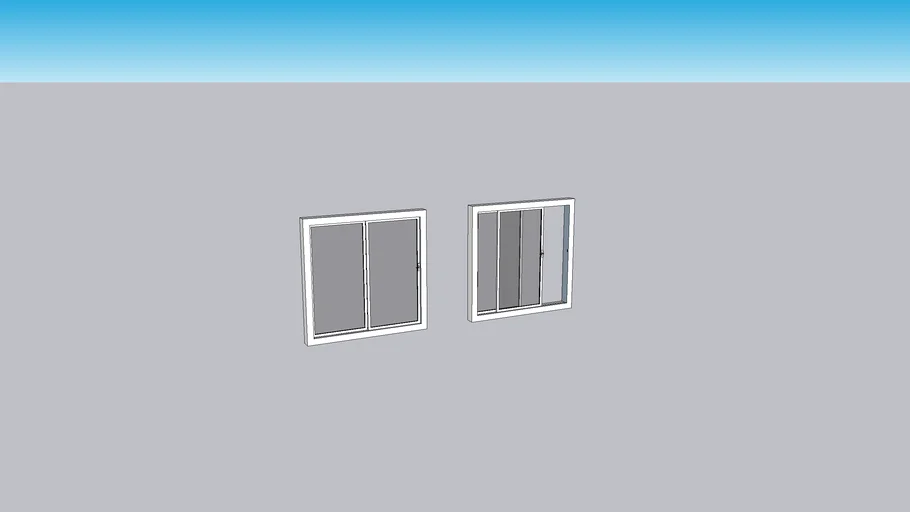 Sliding window 3D Warehouse