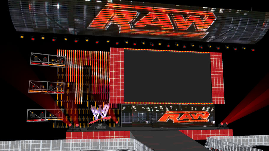 WWE RAW Stage 3D Warehouse