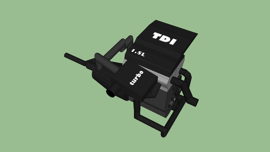 Petro 1.5L Turbo 3 Cylinder Zero Emission Diesel Engine 315TDI 3D