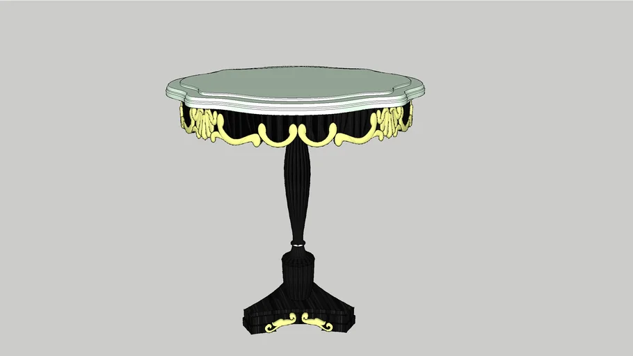 Classic Style Corner Table (Teapoi) 3D Warehouse
