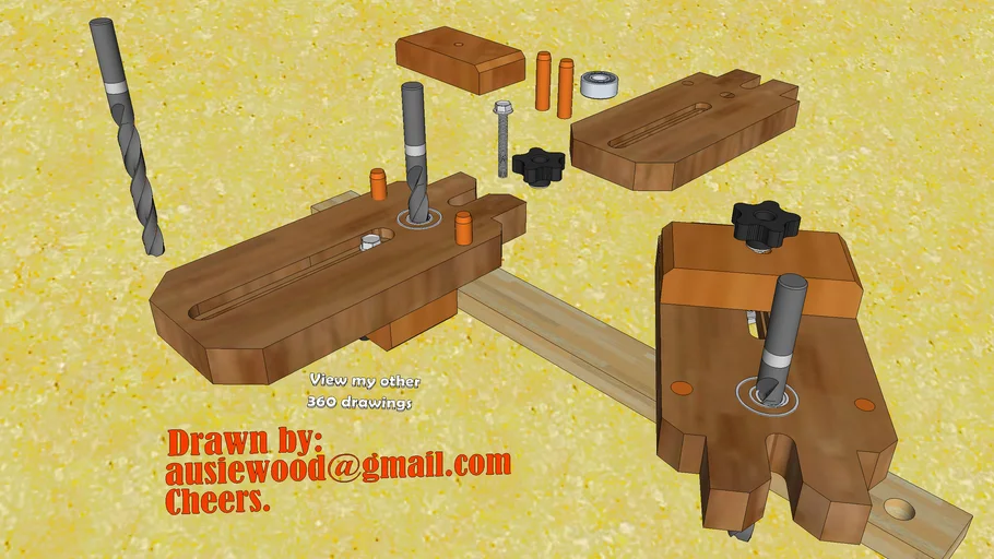 Adjustable Doweling Jig | 3D Warehouse