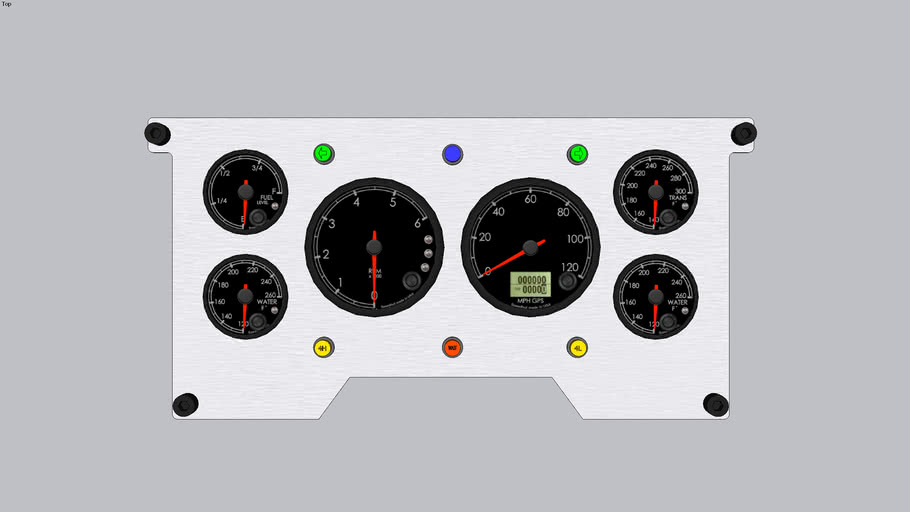 Jeep XJ Gauge Cluster 3D Warehouse
