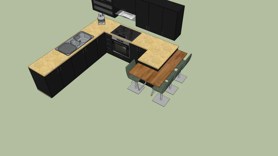 Kitchen modified | 3D Warehouse