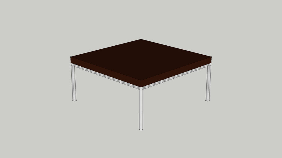 IKEA KLUBBO Coffee table 78x78 brown 3D Warehouse