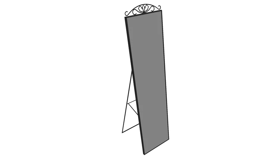 IKEA KARMSUND Floor mirror, black | 3D Warehouse