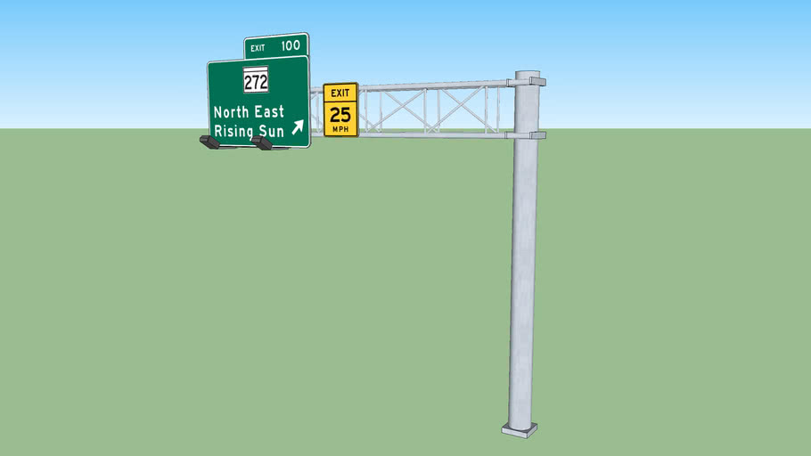 Highway Exit Sign 3d Warehouse - Vrogue.co