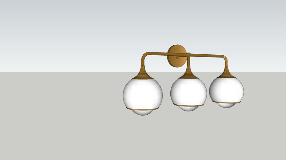 Lightology Reese Vanity Light 3D Warehouse