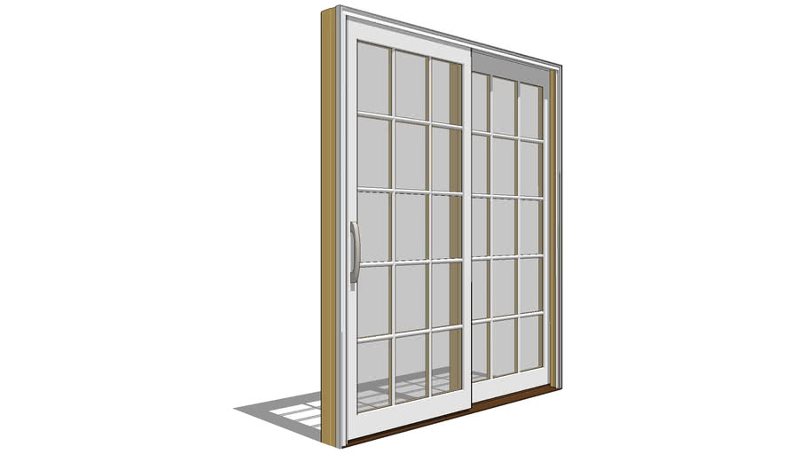 Pella+450+Series+Sliding+Door+2+Panels.skp 3D Warehouse