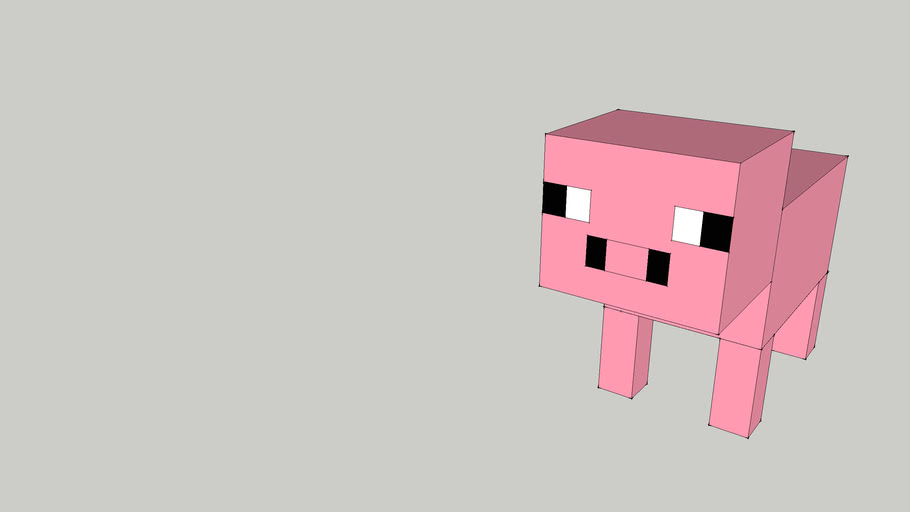 Minecraft Pig | 3D Warehouse