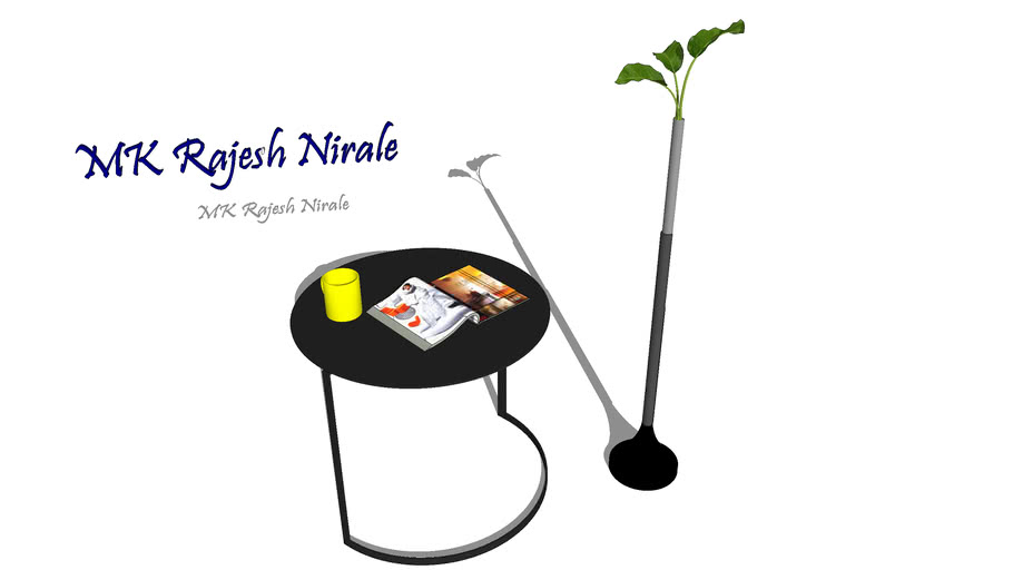 SIDE TABLE+MAGAZINE+BOOK+STOOL+PLANTS+TREE+STAND+MO...