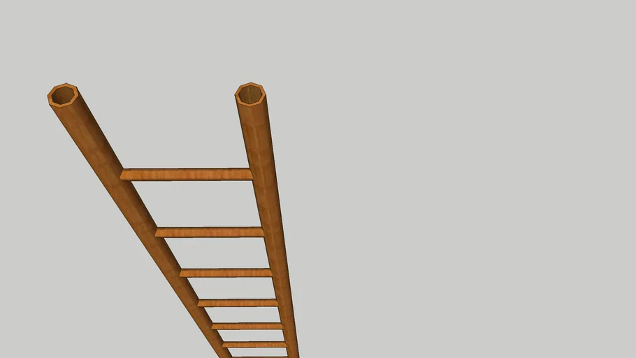 bamboo ladder, 20' | 3D Warehouse