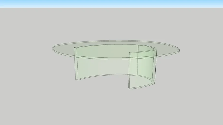 Glass coffee table